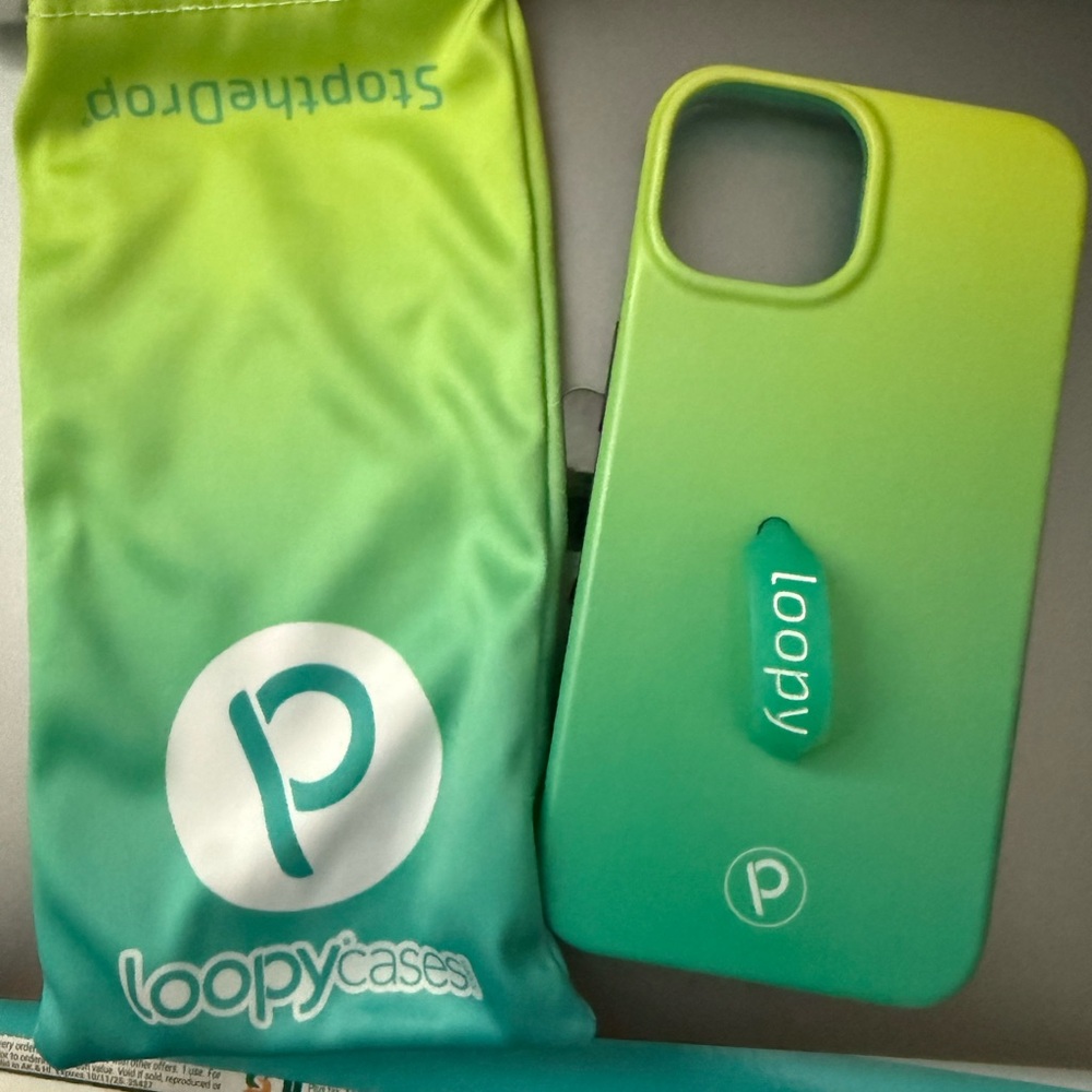 Loopy Case Lime Ombre iPhone 14 Case